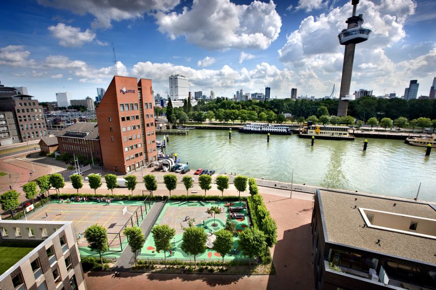 public_playground_Bekkering_Adams_Architecture_Mullerpier_Lloyd_Rotterdam_euromast